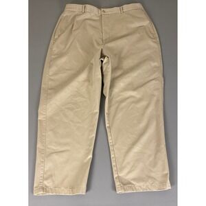 Breckenridge Woman Size 16 Beige Tan Khaki Casual Career Cotton Blend Pants‎